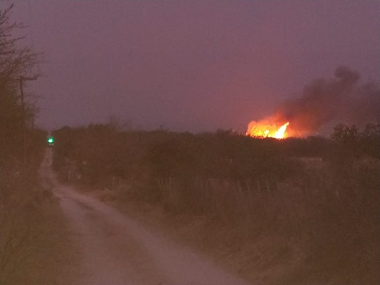 Incendio en La Gloria