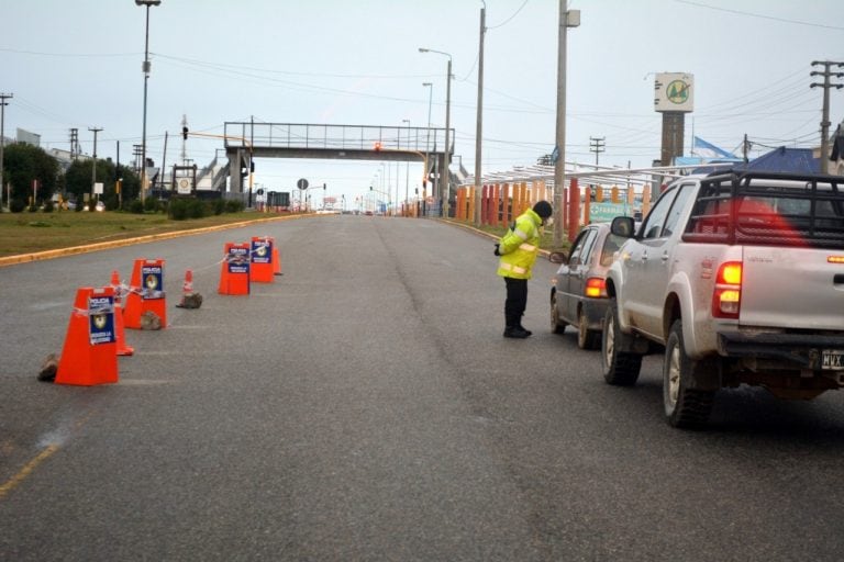 Controles de tránsito en cuarentena, Río Grande