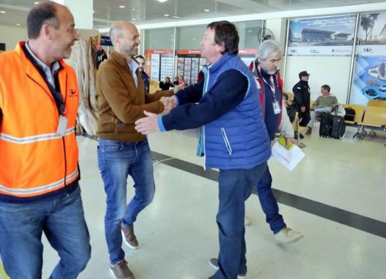 El ministro recorrió varias obras en Bariloche (web).