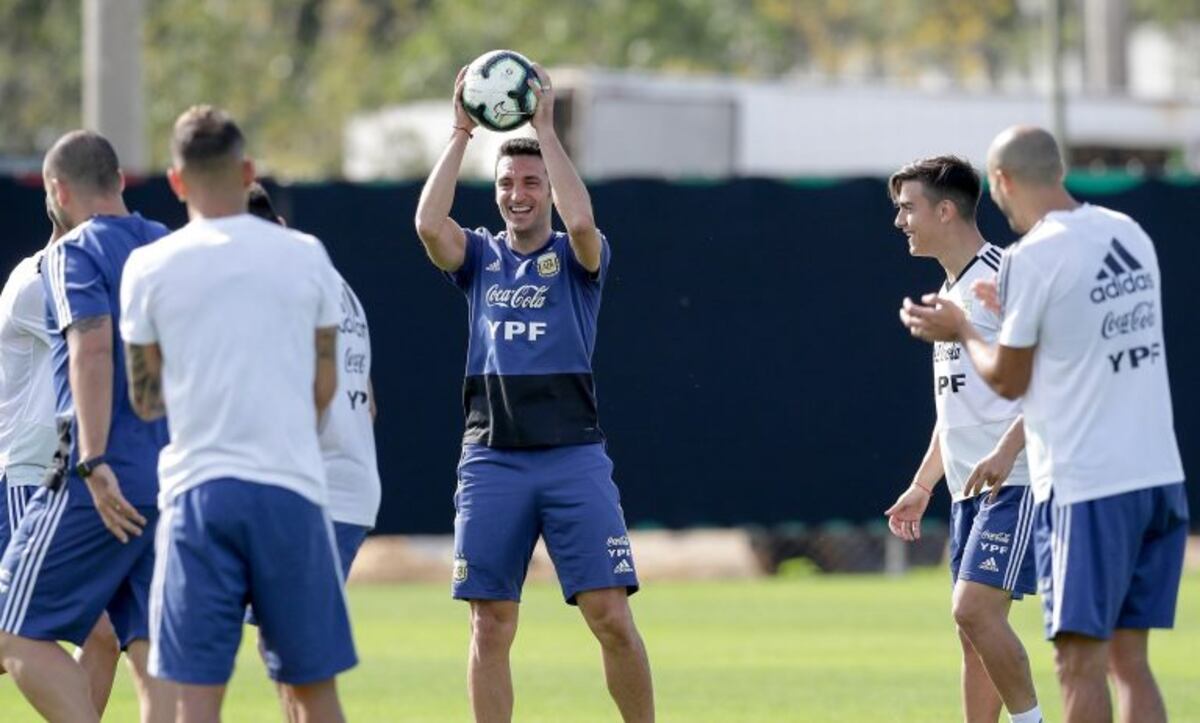 Copa América: el once que probó Lionel Scaloni de cara al partido con Venezuela