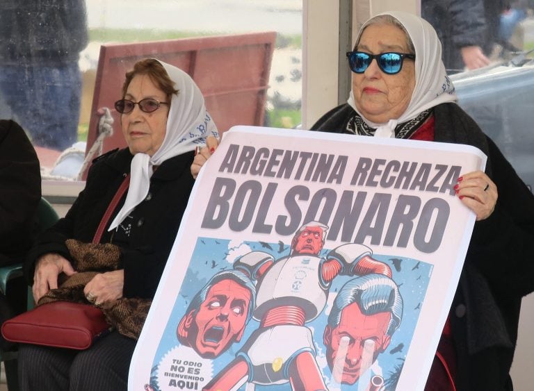 Hebe de Bonafini, en contra de Mauricio Macri y Jair Bolsonaro. (EFE)