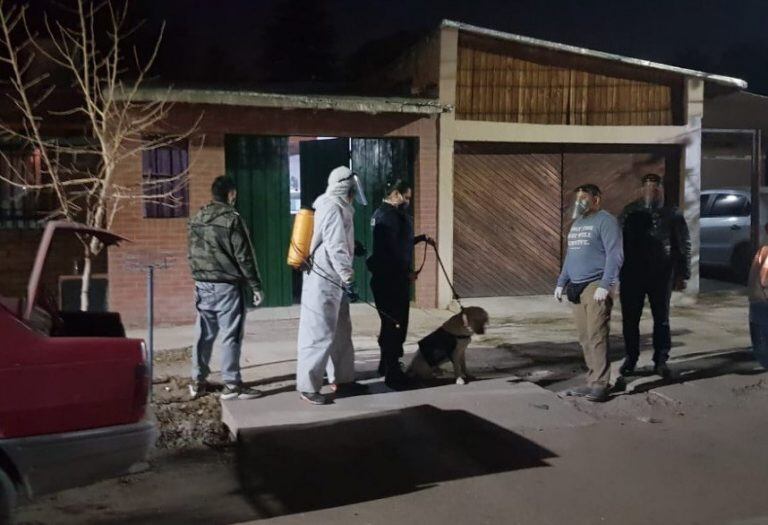 allanaron la vivienda donde estuvo el "Caso 98" de coronavirus en Mendoza.