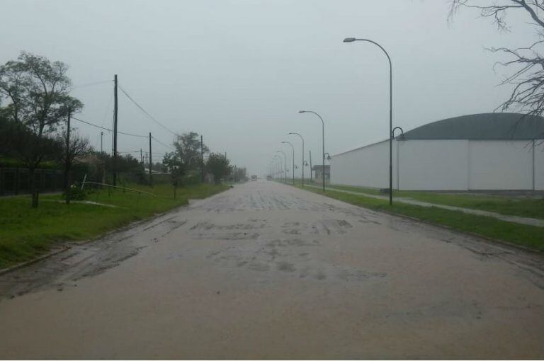 Inundaciones en Pueblo Italiano este viernes.