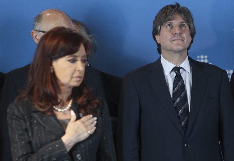 Cristina Fernández y Amado Boudou en un acto. (EFE/David Fernández).