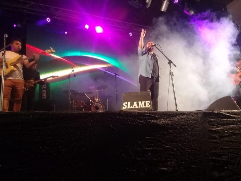 El cantante tucumano Poly Argañaraz en la Fiesta de la Pachamama (Vía Tucumán)