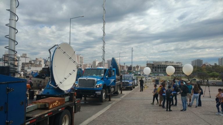 Los camiones cazatormentas en Córdoba que formarán parte del Proyecto Relámpago.