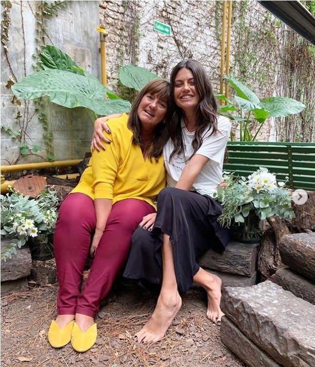 Sofía 'Jujuy' Jiménez junto a su madre.