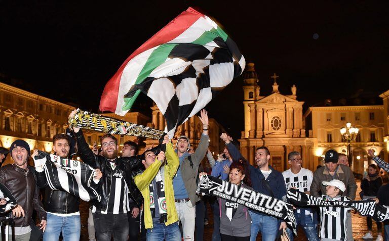 Locura en Turín ante un nuevo campeonato de la Juve.