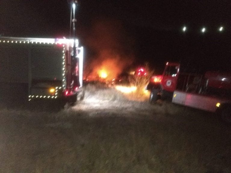 En el lugar, trabajaron tres dotaciones de bomberos. (Foto: gentileza Centediario).