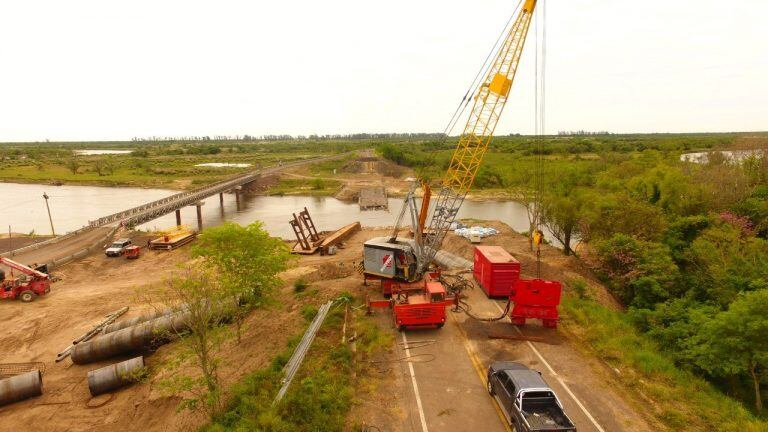 El puente Santa Rosa en octubre del 2018 (Prensa Vialidad Nacional).