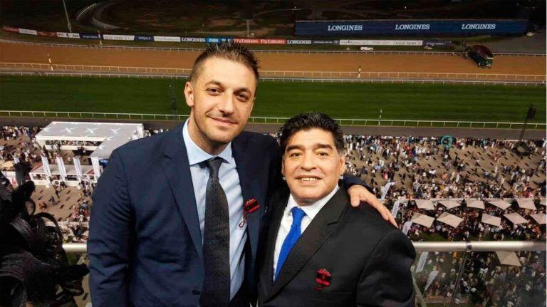 Matías Morla y Diego Maradona.