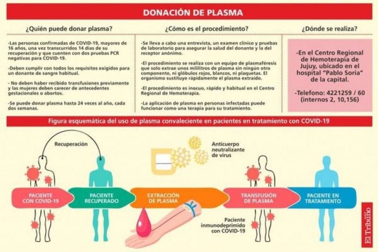 Información útil para donar plasma.