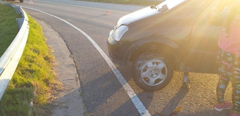 Accidente en acceso oeste de Autopista Córdoba - Rosario