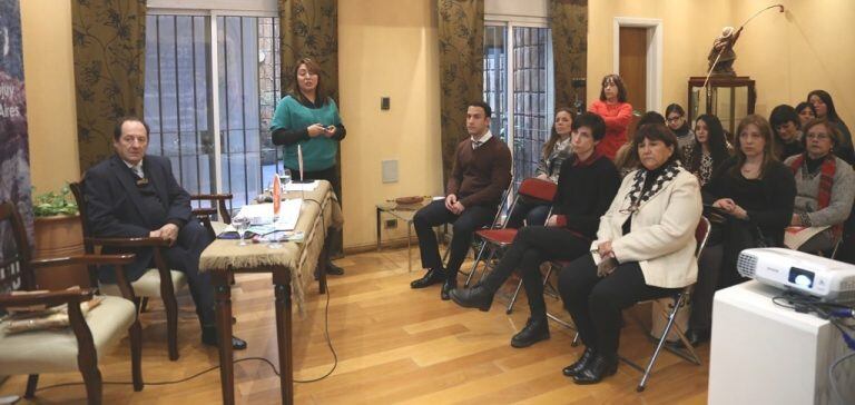 Marina Zurita fue una de las expositoras en la jornada en la Casa de Jujuy en Buenos Aires.