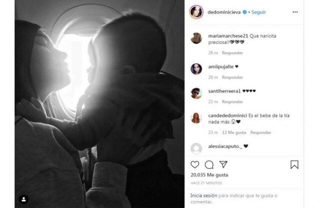 La tierna foto de Eva De Dominici con su hijo que misteriosamente se borró de las redes