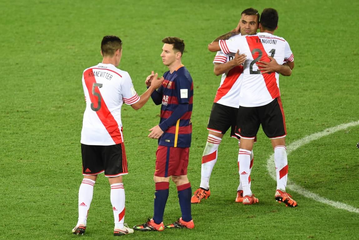  Messi y River se cruzaron en la final del Mundial de Clubes. 