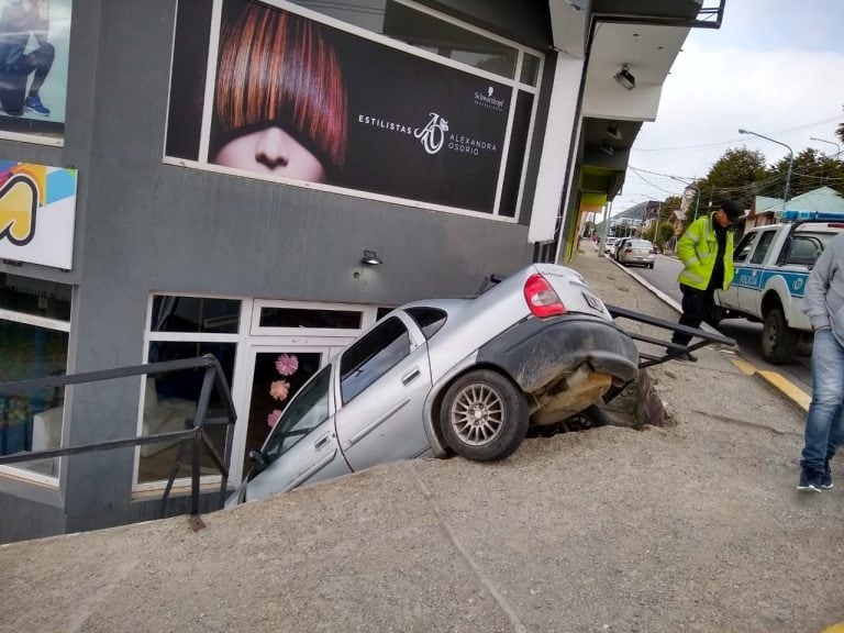 Accidente vial en Ushuaia.