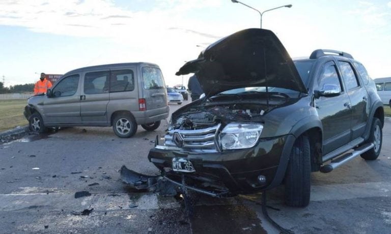 Un herido en el choque