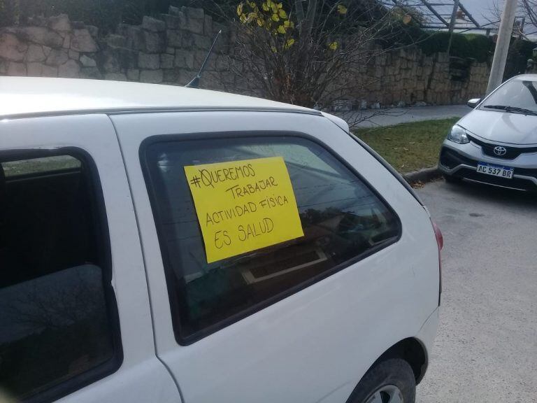 Protesta de profesionales de actividades saludables