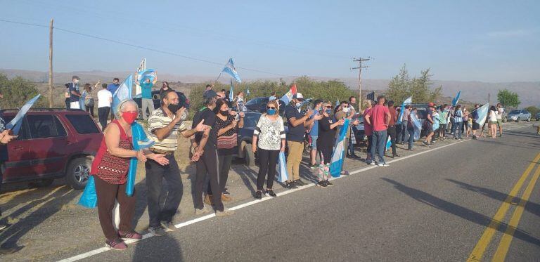 Banderazo nacional en traslasierra