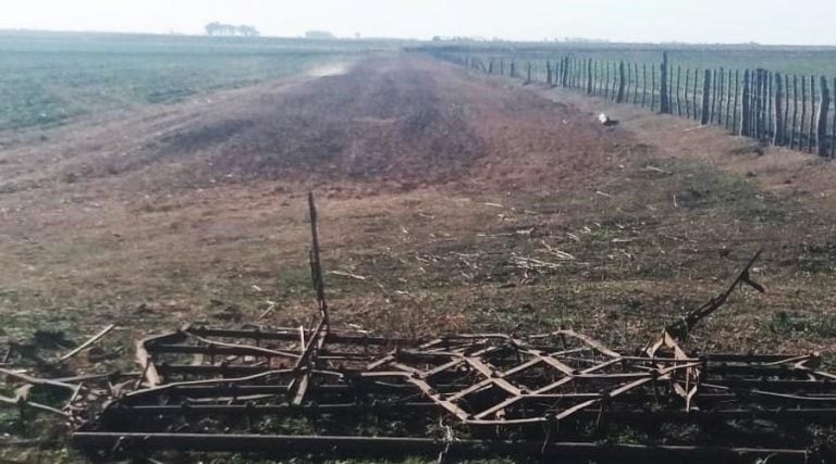 En el campo había un predio acondicionado como pista (Infotec)