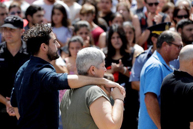 Mercedes Taffarel, la madre de Emiliano Sala. (AP Photo/Natacha Pisarenko)