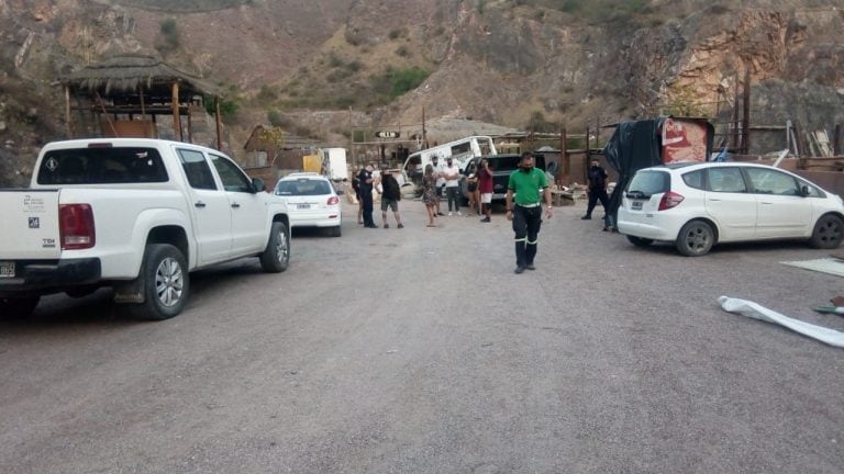 La Calera: entrada al predio de la Laguna Azul