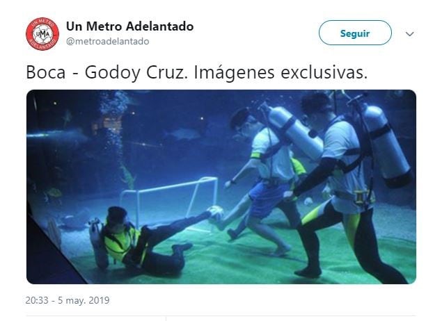 Los memes por la demora de Boca-Godoy Cruz (Foto: Twitter)