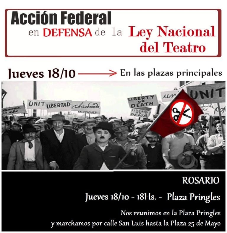 La marcha se realizará hasta la plaza 25 de Mayo.