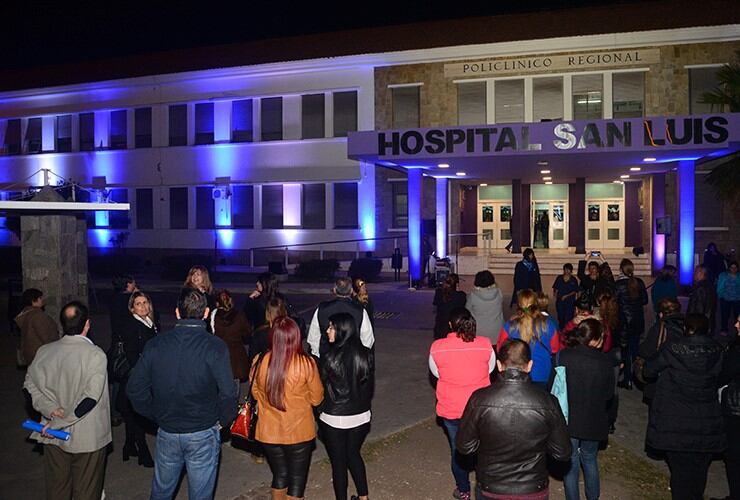 Homenaje a la Patria en el Hospital de San Luis.