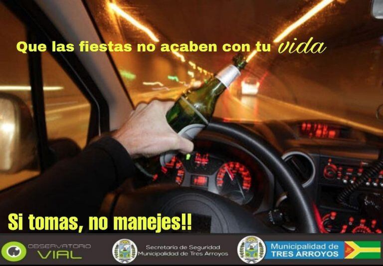 Campaña de prevención  "si tomaste, no conduzcas"