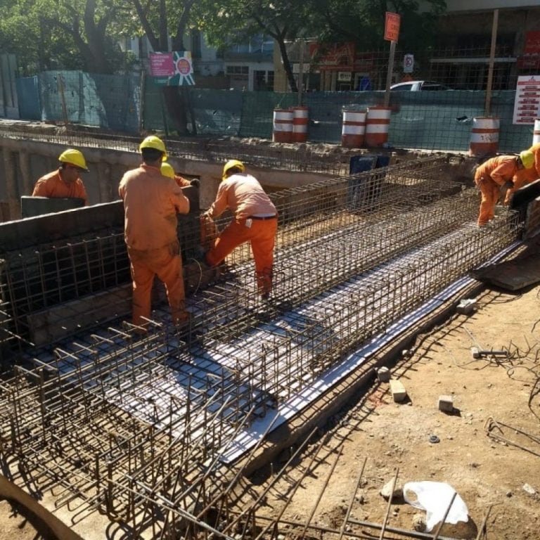 Las obras en Plaza España (Municipalidad de Córdoba).