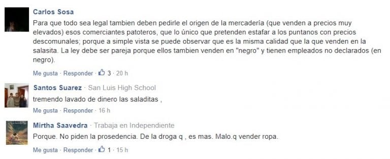 La sociedad puntana, en su mayoría, está a favor de las "saladitas".