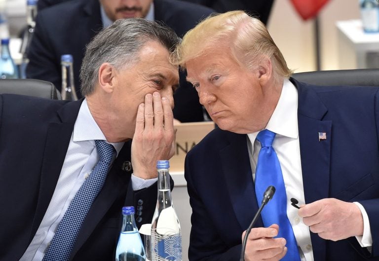 Mauricio Macri junto a Donald Trump en la cumbre del G20 en Osaka, Japón (Foto: EFE/EPA/KAZUHIRO NOGI / POOL)