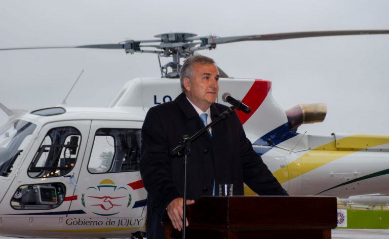 Morles presentó en sociedad el helicóptero H125 matrícula LQ-HVN