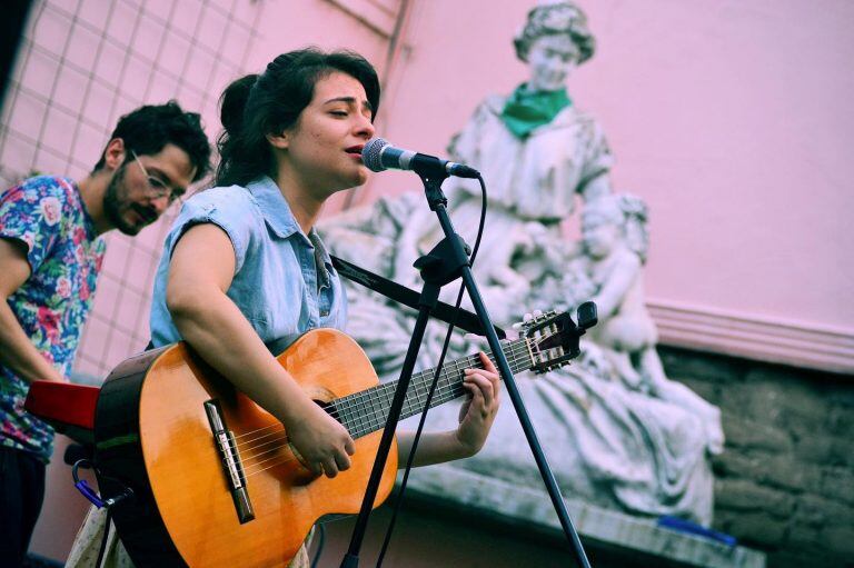 Festigauch en el cerro San Bernardo (Facebook Sofi Simesen de Bielke)