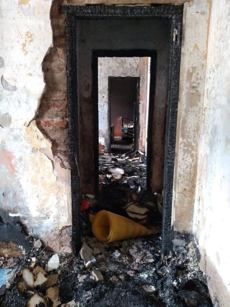 Incendio en la Escuela Nº 5