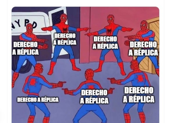 Uno de los memes virales en las redes tras el debate presidencial.