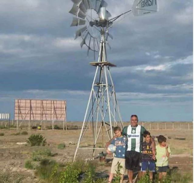 Esta es la foto que el vecino compartió del molino.