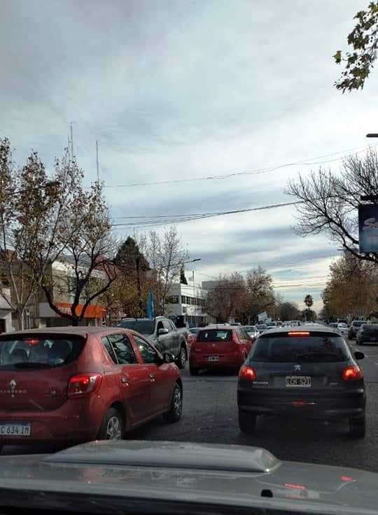 Caravana federal en General Alvear. Foto: Luis Alberto Sánchez