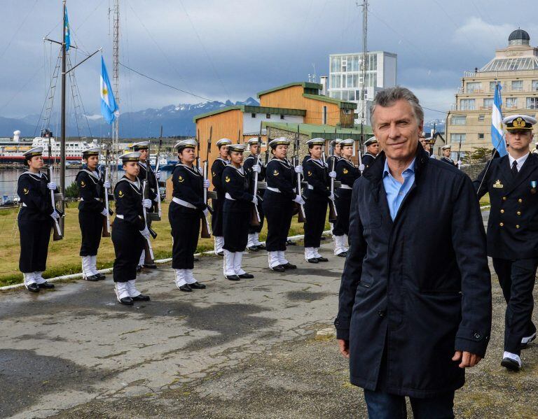 Mauricio Macri en Ushuaia.