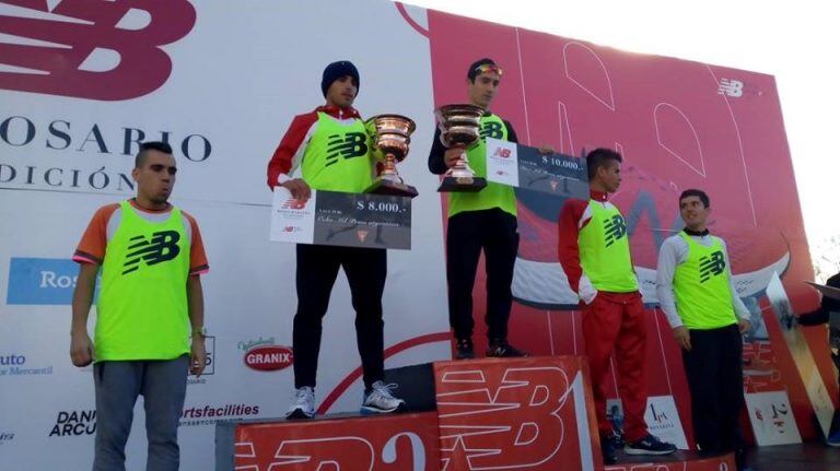 Joaquín Arbe también ganó la Media Maratón de Rosario. (Rosario Corre)