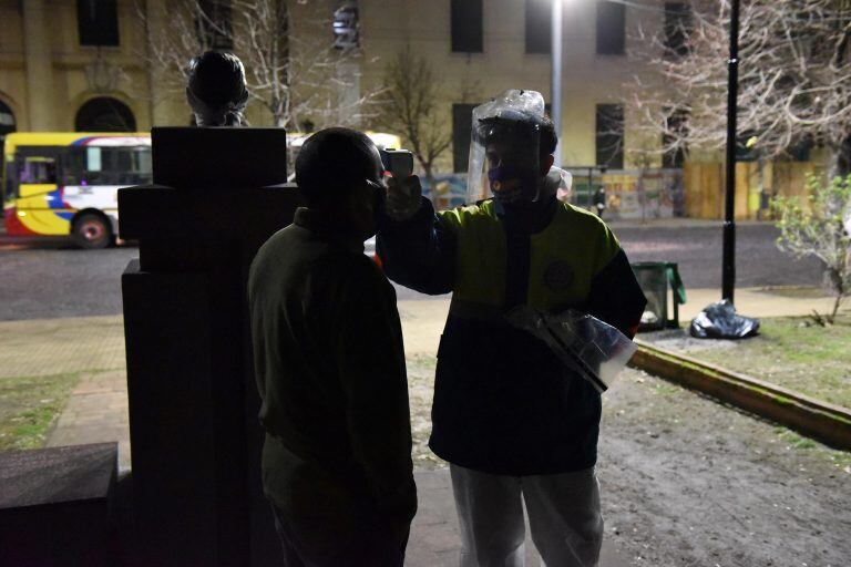 Los paradores para personas en situación de calle están abiertos las 24 horas por la pandemia de Covid-19 (Municipalidad de La Plata)