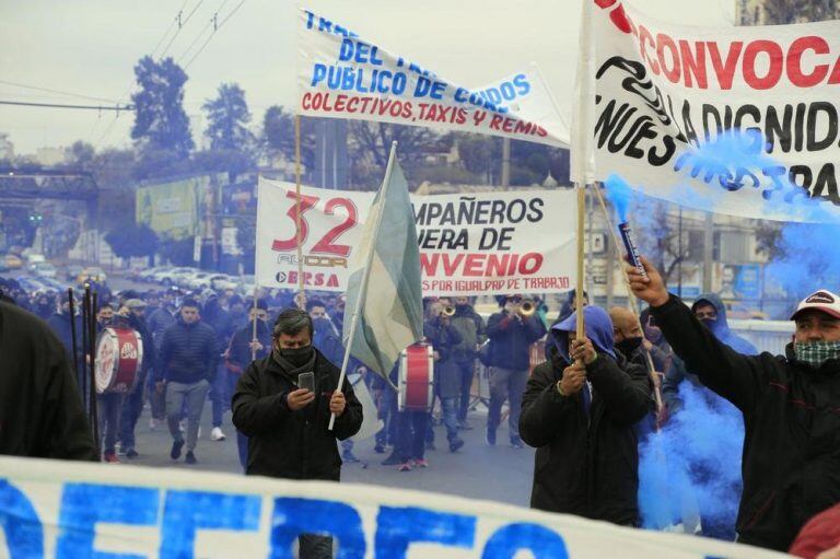 Protesta de la UTA.