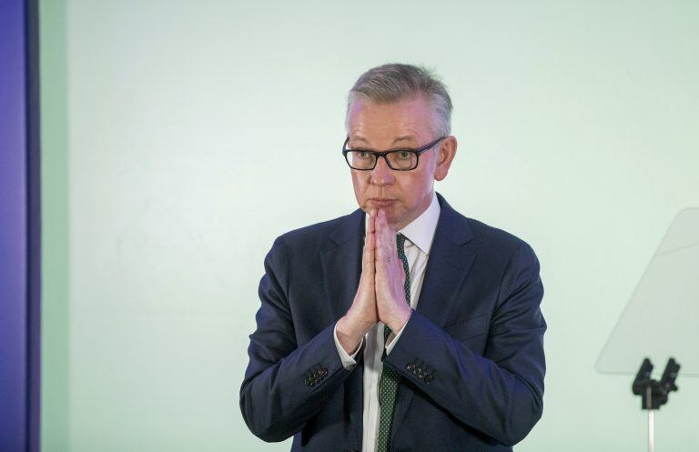 Michael Gove, responsable de pesca en el gobierno Británico.