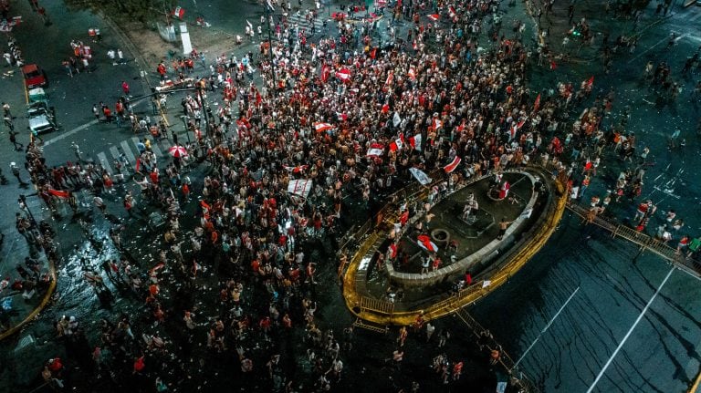 Festejos en Córdoba por River campeón.