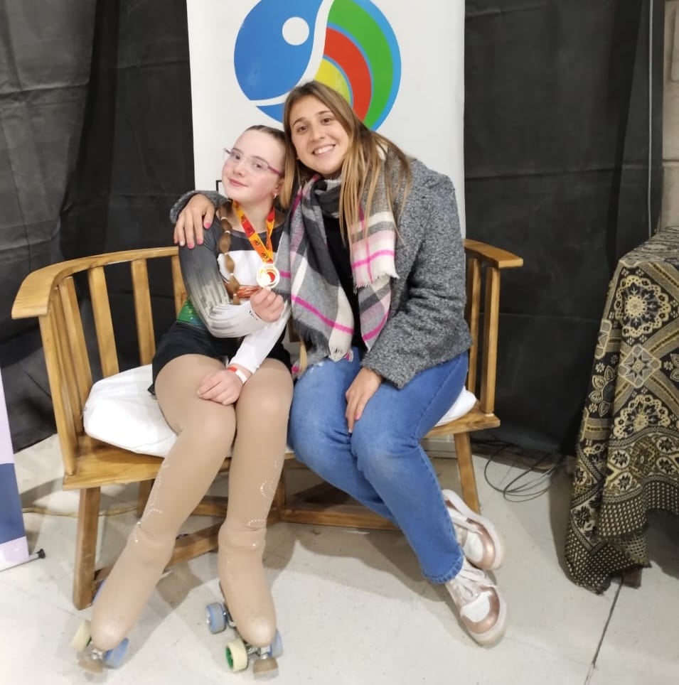 patinadoras del Club Colegiales en el Torneo Regional de Copas de Patín Artístico