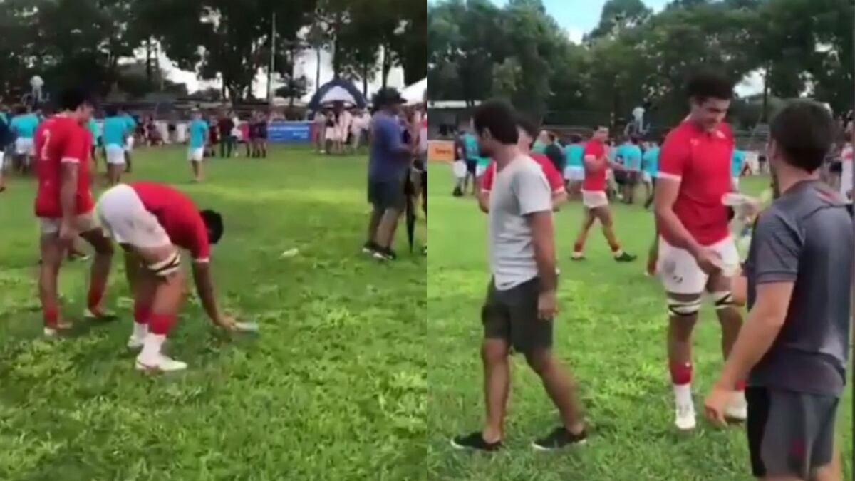 Buenos gestos cordobeses: se quedaron a limpiar la cancha después de ganar una final