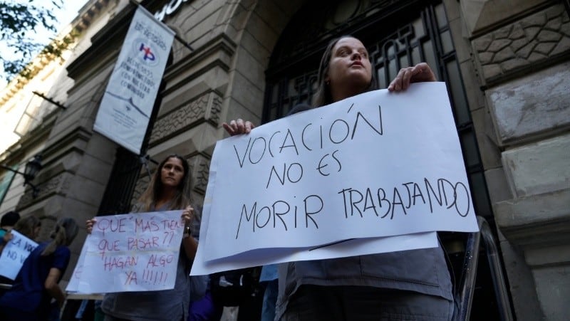 Trabajadores del Provincial se manifestaron este miércoles