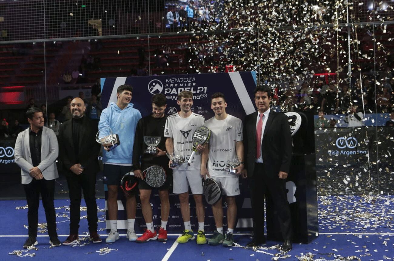 La definición del Premier Pádel Mendoza fue una fiesta, a estadio repleto. (Mendoza Premier Pádel)